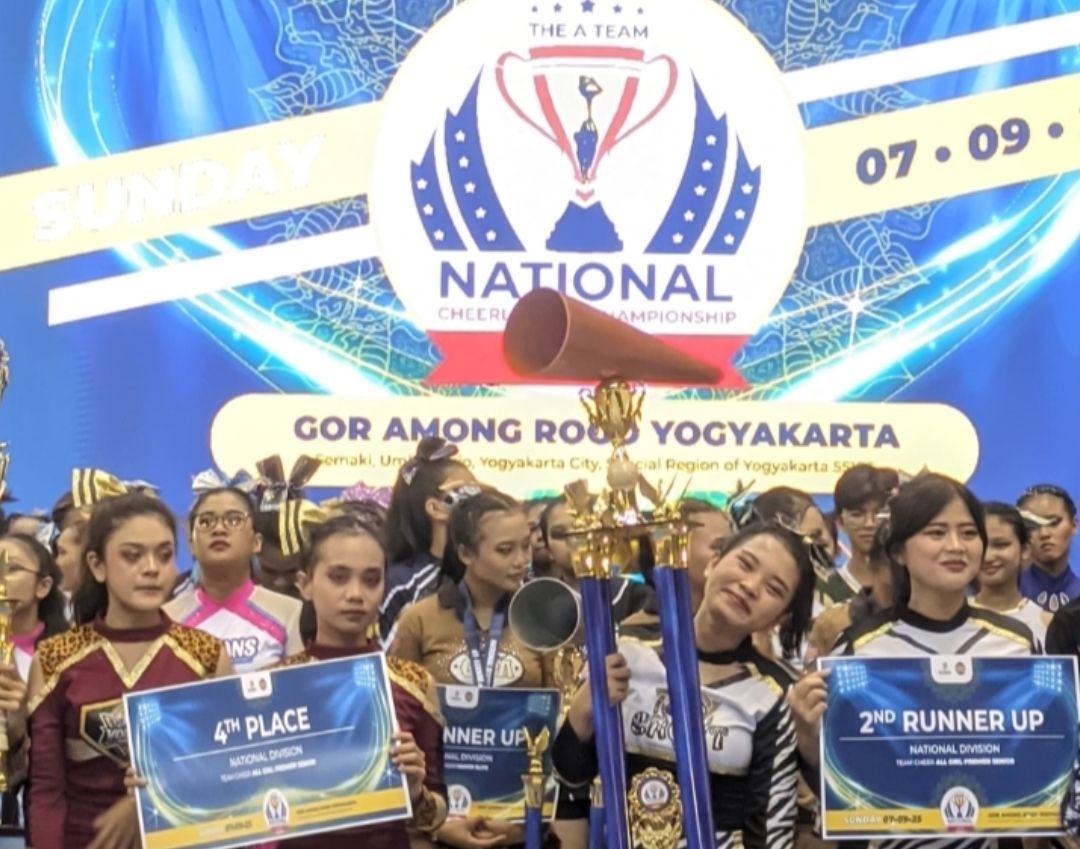 Alhamdulillah Tim CHEERLEADERS SMKN 2 Buduran (Team Cheer All Girl Premier Senior)meraih Juara Runner Up 2 Kejurnas 2025