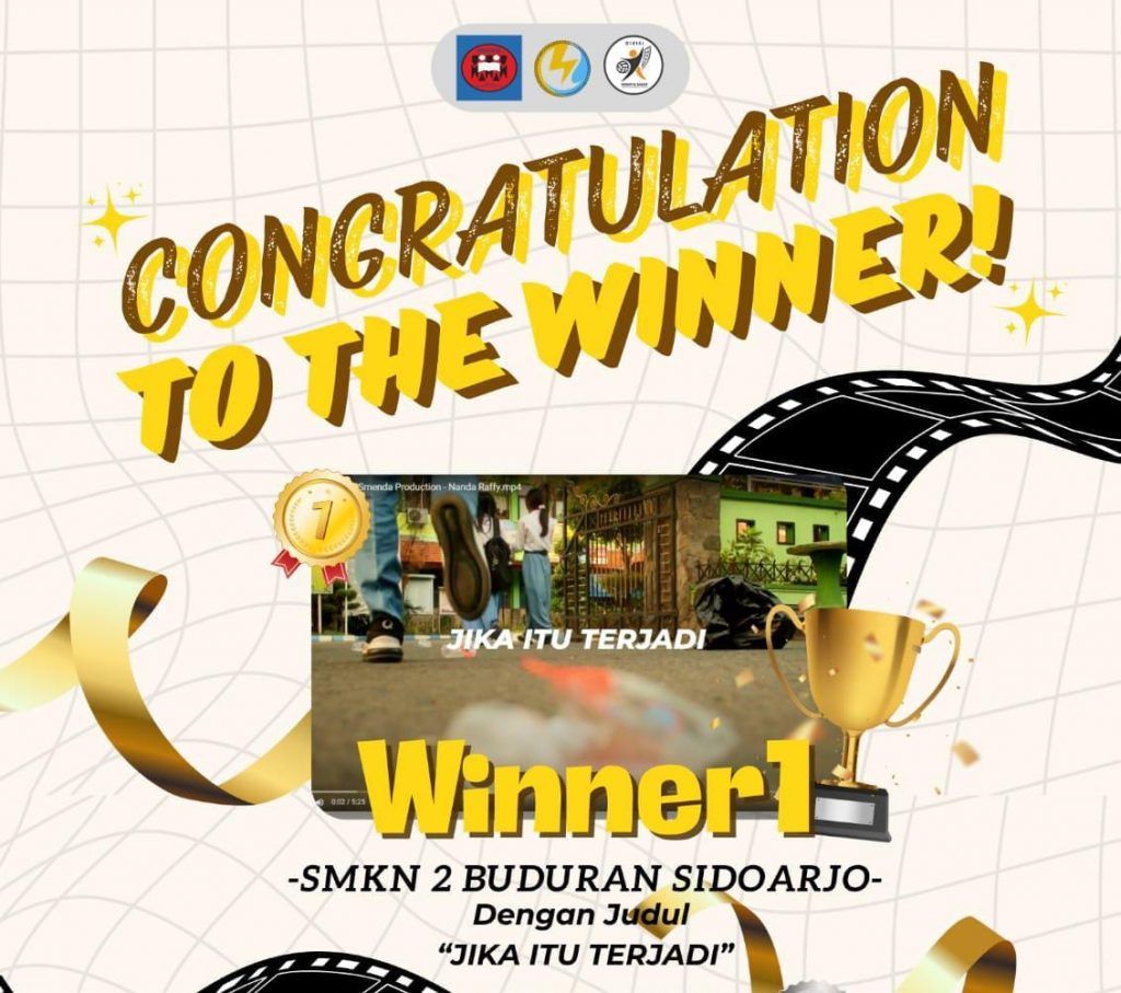 Alhamdulillah tim DKV meraih Juara 1 Short Movie dengan judul JIKA ITU TERJADI