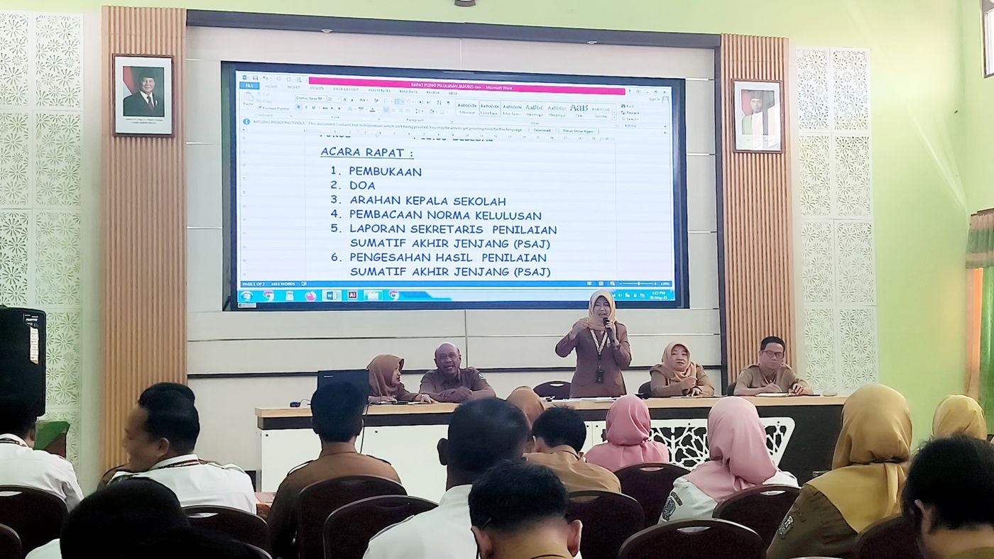 Kegiatan Rapat Pleno Kelulusan Siswa Siswi SMKN 2 Buduran