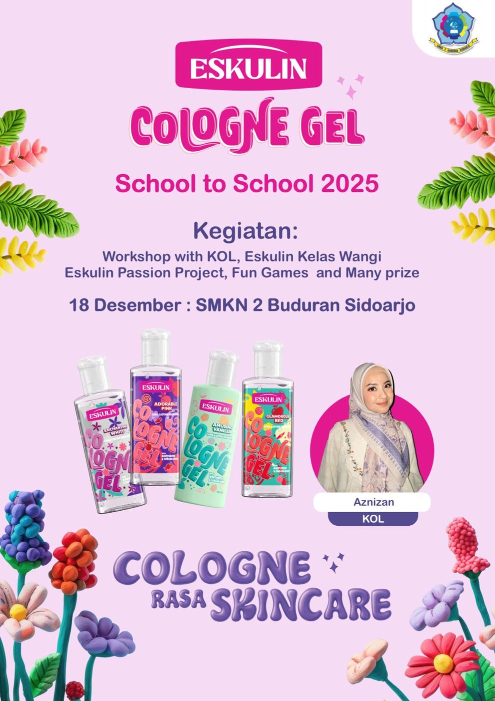 Kegiatan Bersama “Eskulin Cologne Gel School to School 2025”