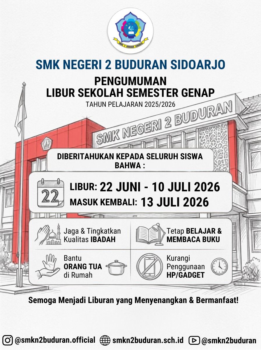 Pengumuman Libur Sekolah Semester Genap