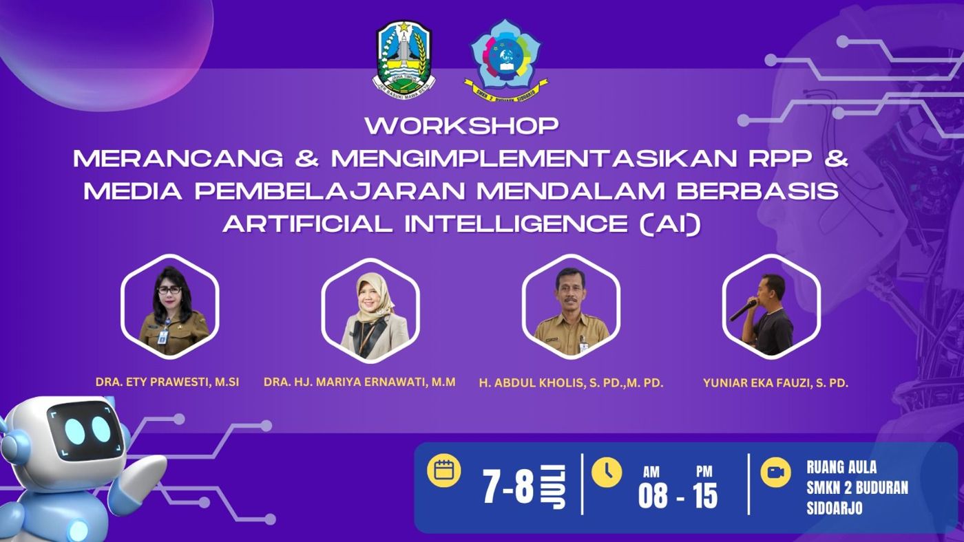 Workshop “Merancang & Mengimplementasikan RPP & Media Pembelajaran Mendalam Berbasis AI