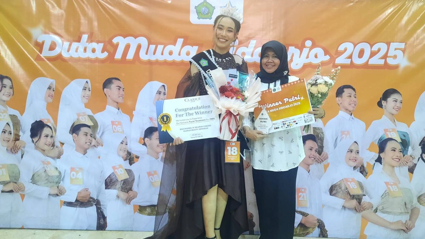 Selamat! QUIRINA ADRIANE SUMAMPOW Meraih Juara 1 Duta Muda Sidoarjo 2025