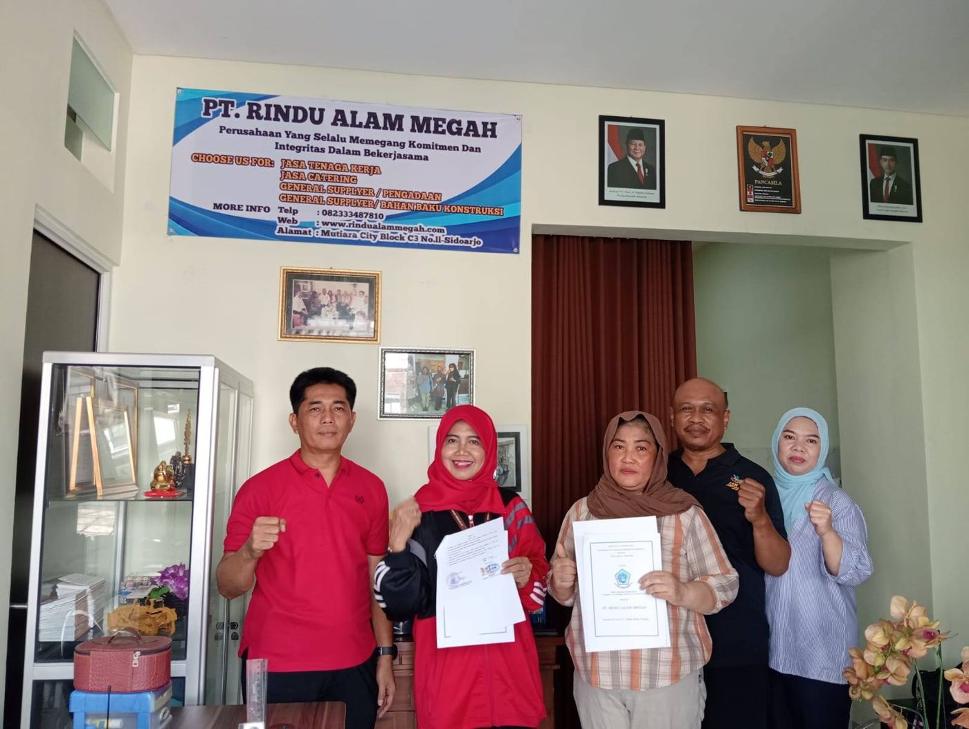 MoU dengan PT. Rindu Alam Megah