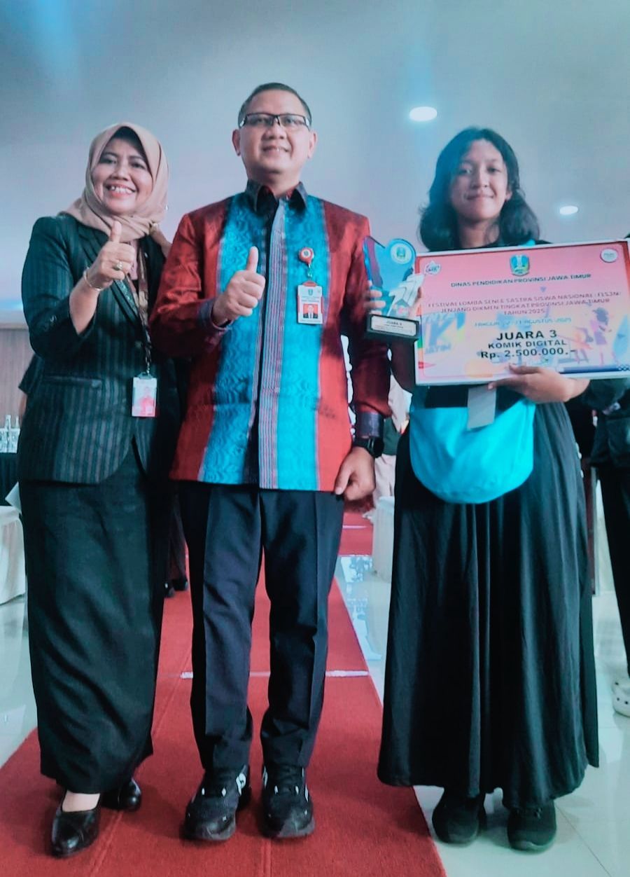 Selamat! Lintang Permata Zaman, Juara 3 FLS3N Komik Digital Tk. Prov. JATIM