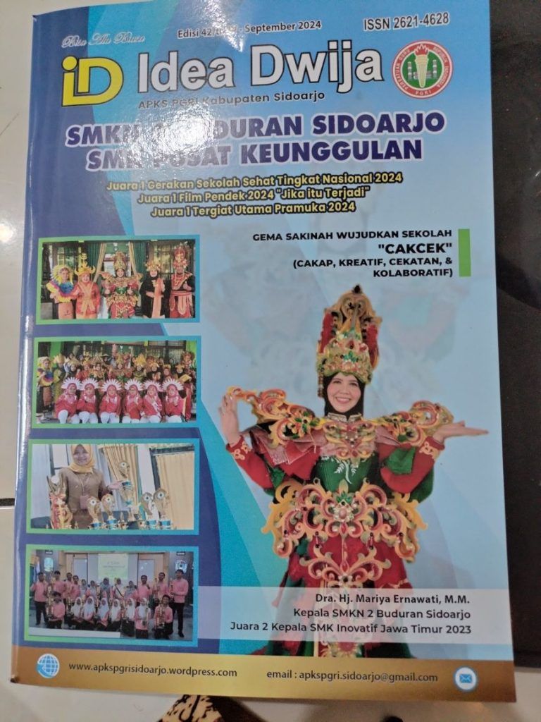 Praktik Baik “GEMA SAKINAH WUJUDKAN SEKOLAH CAKCEK” Telah Terbit di Majalah Idea Dwija Edisi September 2024 ber-ISSN 26214628